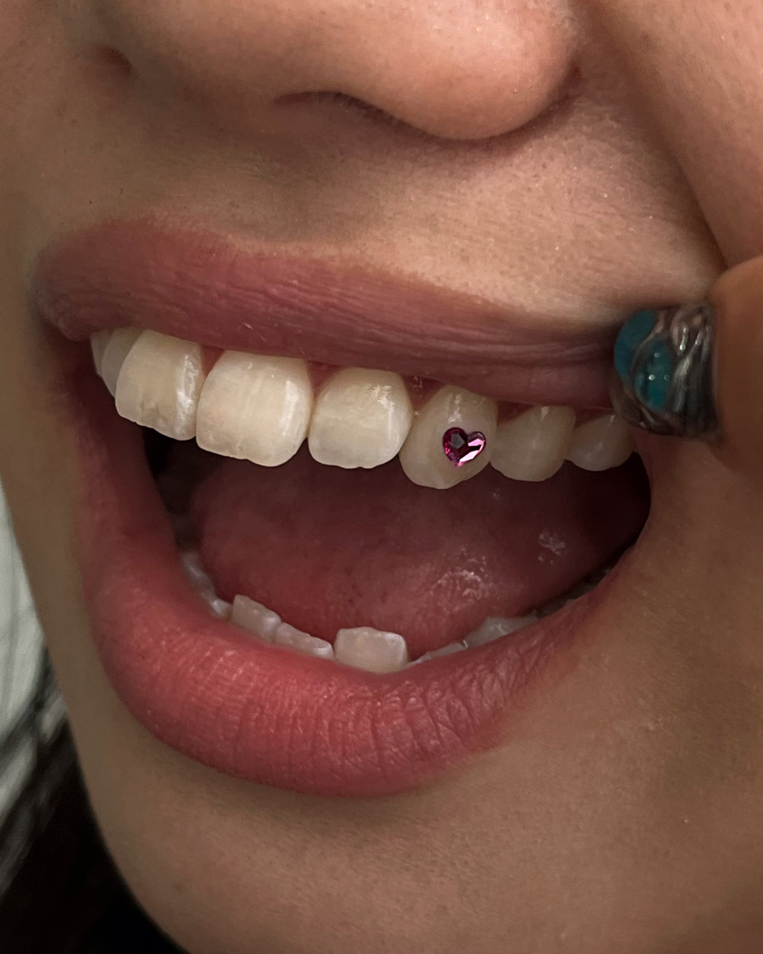 Shaped Swarovski tooth gem